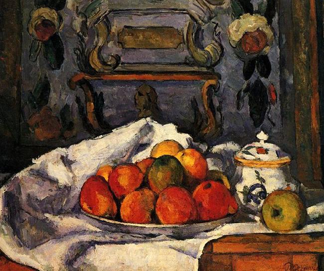  Still life, bowl with apples